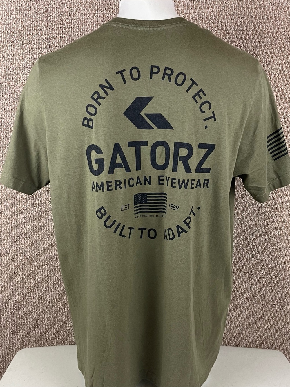 Gatorz Sunglasses T Shirt Men’s 2XL Biker Tactical Military USA Patriotic 326